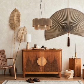 Toolight Toolight, závesné svietidlo 3xE27, APP1837-1CP, čierna-hnedá, OSW-00642