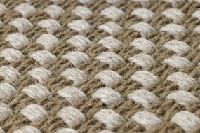 Koberec JUTE 3731 so strapcami, krémový / béžový
