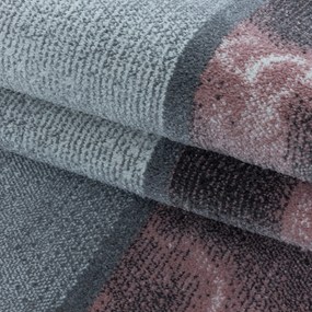 Ayyildiz, Kusový koberec Ottawa 4201 rose, 140x200, ružová, chodba / predsieň