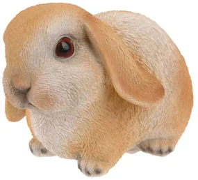 Záhradná figúrka z polyresinu Bunny 2, 16 cm, hnedá