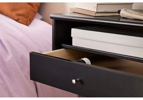 Čierny závesný nočný stolík s poličkami Mistral - Hammel Furniture