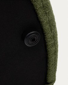 Zelený taburet z textílie buklé Kaeli – Kave Home