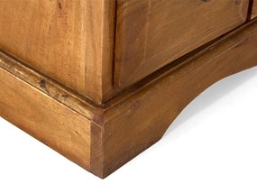 furniture-nabytek.cz - Masívna komoda Texas z akácie, lakovaná, prírodná – 58×25×82 cm
