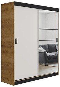 Skriňa Retro 138 6L craft / Dvierka biely