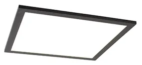 Moderný LED panel čierny 40 cm vrátane LED - Liv