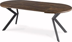 Rozkladací stôl LUKAS 100-250 cm rustikálny dub/čierny