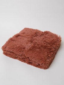 Chlpatá deka 150 × 200 cm – Lotus terakota