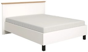 Manželská posteľ 160x200 Lotta - biela/dub artisan
