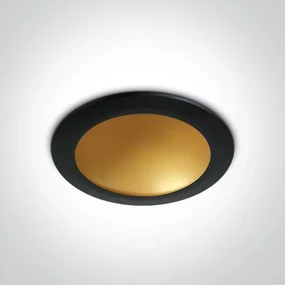 Moderné svietidlo ONE LIGHT BLACK-BRASS LED 16W 10116FD/B/BS