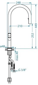 ALVEUS 1150776 - Drezová batéria SWAN 44,9 cm zlatá