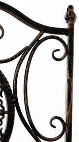 Kovová skladacia stolička Sibell - Bronzová