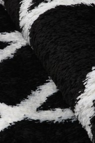 Koberec Boho 656 BLACK/CREAM rozmery koberec: 60x100 cm
