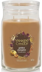 Yankee Candle Vonná sviečka veľká Signature Golden Pumpkin, 567 g, L