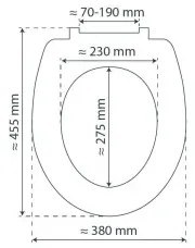 Schütte 82700 - WC sedadlo SLIM WHITE SoftClose z duroplastu