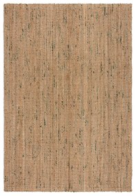 Obojstranný ručne tkaný jutový koberec v zeleno-prírodnej farbe 160x230 cm Jute Boucle Green – Flair Rugs