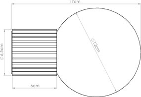 Nástenné svietidlo Halo, 1x biele sklenené tienidlo, ro