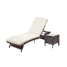 SET Relaxačného lehátka a stolíka Avenberg KAIMAN DUO