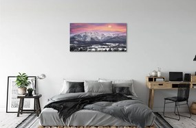Obraz canvas horské zimné 125x50 cm