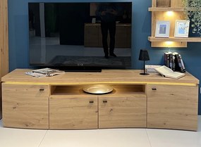 Obývacia stena Bolus, dub artisan, s osvetlením