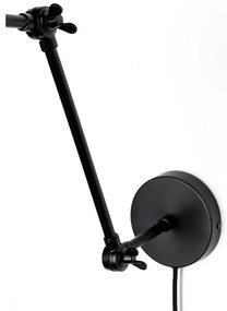 Čierne nástenné svietidlo Xavi - White Label