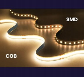 BERGE LED pásik COB Neon 24V - 528D - 15W/m - IP20 - 1650lm - 5m - studená farba