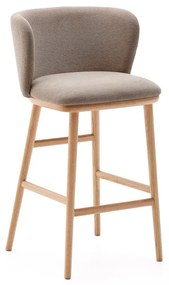 Svetlohnedá barová stolička (výška sedadla 65 cm) Ciselia – Kave Home