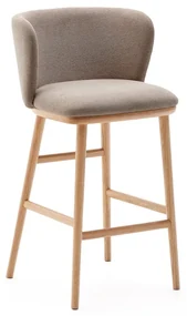 Svetlohnedá barová stolička (výška sedadla 65 cm) Ciselia – Kave Home