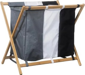 AKCIA Trojfarebný látkový kôš na bielizeň CADORA II. akosť
