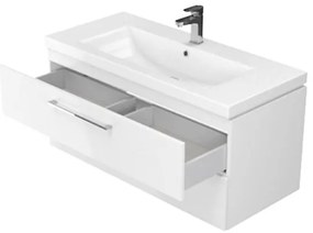 Cersanit S801-149-DSM - Závesná kúpeľňová skrinka s umývadlom LARA 80 cm biela