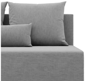 Dvojmiestna pohovka FERMO Lux rozkladacia, sivá