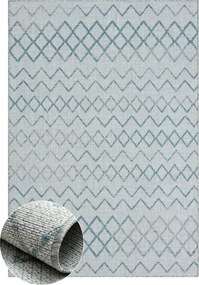 My Flair, Kusový koberec Illusio grey – na von aj na doma, 160x230, modrá, chodba / predsieň