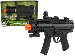 LEAN TOYS Vojenská pištoľ pre deti so zvukom, vibráciami