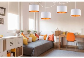 Závesné svietidlo Shade Spider, 4x textilné tienidlo (mix 6 farieb), (výber z 2 farieb konštrukcie), g