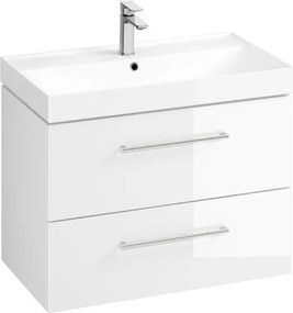 Cersanit Larga, skrinkové úchytky 35cm 2ks, strieborná, S599-0142