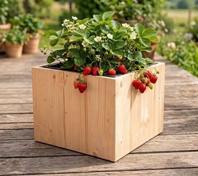 AMADEA Drevený obal na kvetináč, 27x27x20 cm Český výrobok