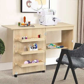 Stôl na šitie prírodný