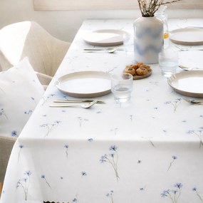 Goldea hranatý teflónový obrus - modré nevädze 80 x 80 cm