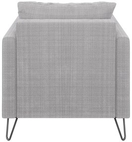 Svetlosivé ženilkové kreslo Freya – Ropez