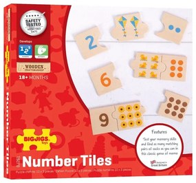 Bigjigs edukatívne puzzle počítanie