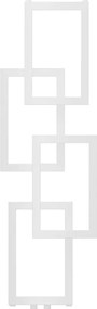 Mexen Grid, dekoratívny kúpeľňový radiátor 1115 x 360 mm, 279 W, biela, W215-1115-360-00-20