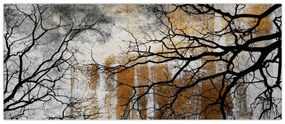 Obraz - Siluety stromov (120x50 cm)