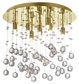 Ideal Lux-LED Kr. stropné svietidlo MOONLIGHT 8xG9/3W/230V pr. 40 cm zlatá