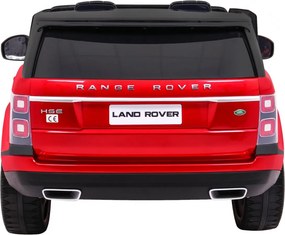 Ramiz Range Rover HSE lakované detské auto pre 2 deti červené SUV + ovládač na diaľkové ovládanie + audio panel