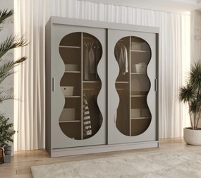 Šatníková skriňa 180 cm Boomer 3 (kašmír). Akcia -20%. Vlastná spoľahlivá doprava až k Vám domov. 1126275