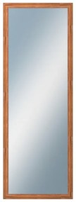 DANTIK - Zrkadlo v rámu, rozmer s rámom 50x140 cm z lišty LYON hnedá (2750)