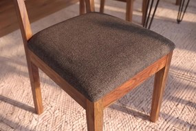 Dizajnová stolička Timber II Sheesham / sivá