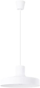 Sollux SL.1702 - Luster na lanku BILO 1xE27/15W/230V pr. 35 cm biela