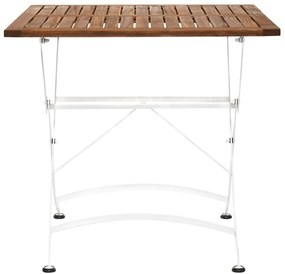 Butlers PARKLIFE Skladací stôl 80 x 80 cm - biela/hnedá