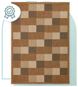 Koberec Adana Chess Beige