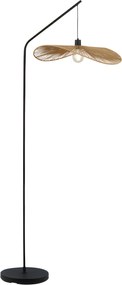 Toolight Toolight, podlahová lampa 1xE27 APP1829-1F, čierna-hnedá, OSW-09319